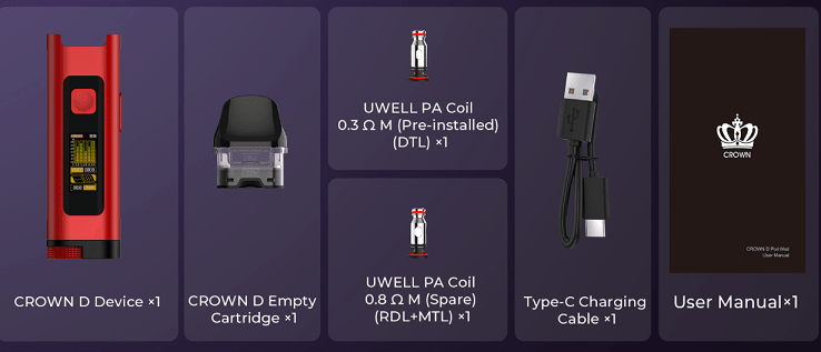 Uwell Crown D Kit (CRC) - Smoke FX